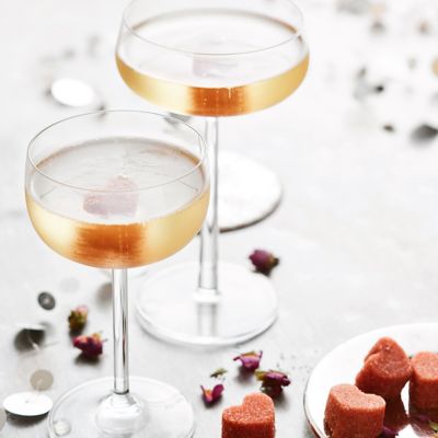 Champagne Cocktail With Sugar Hearts