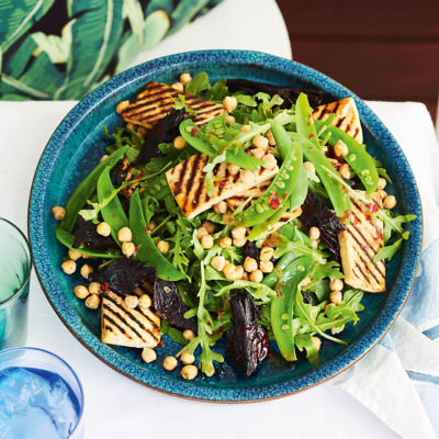Chargrilled Tofu Salad With Roasted Beetroot