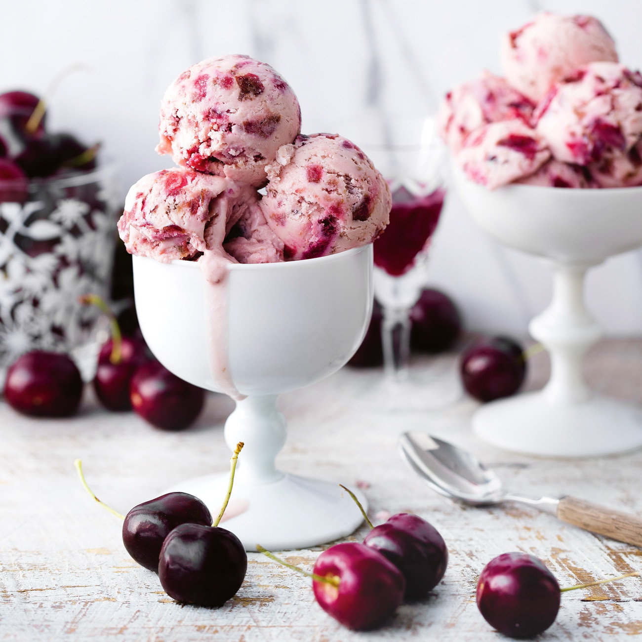 Creamy Cherry Ice-Cream