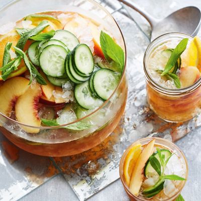 Peach Pimm's Punch