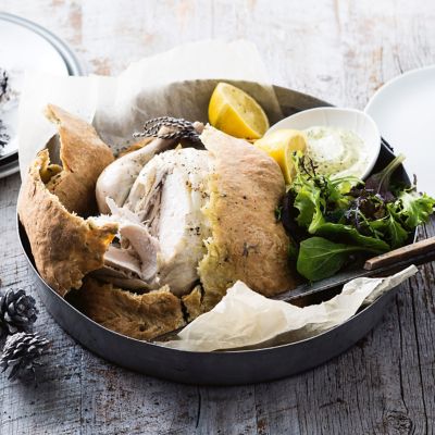 Whole Chicken Baked In Salt Crust