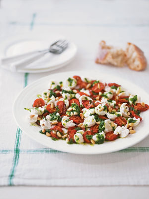 Roast Tomato & Mozzarella Salad