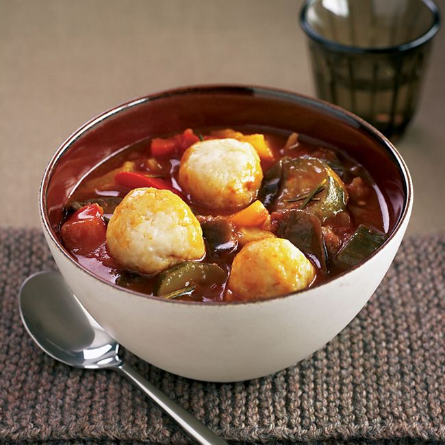 Ratatouille With Ricotta Dumplings