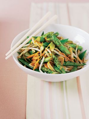 Asparagus & Mangetout Stir-fry