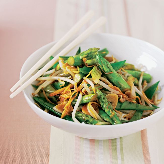 Asparagus & Snow Pea Stir-fry