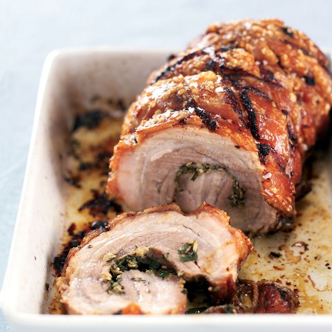 Roast Herbed Pork Belly