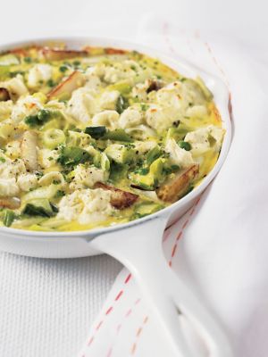 Pea & Leek Omelette