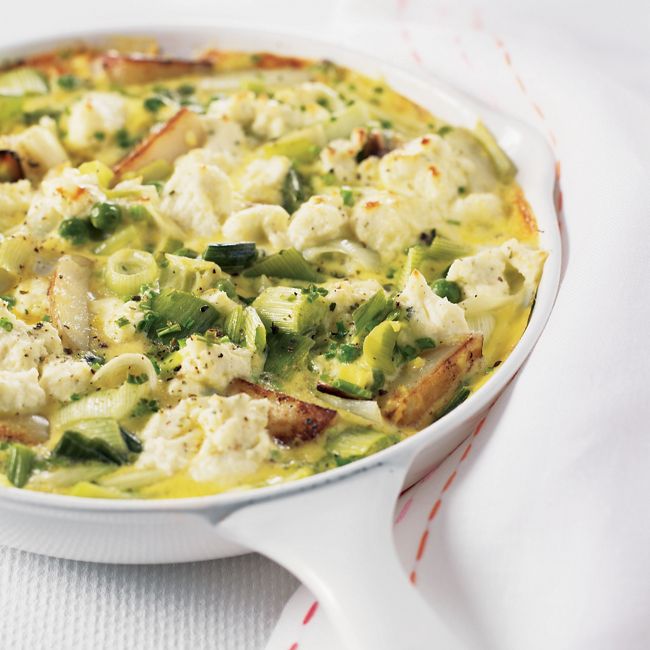 Pea & Leek Omelette