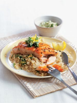 Salmon Fillets With Sage & Quinoa