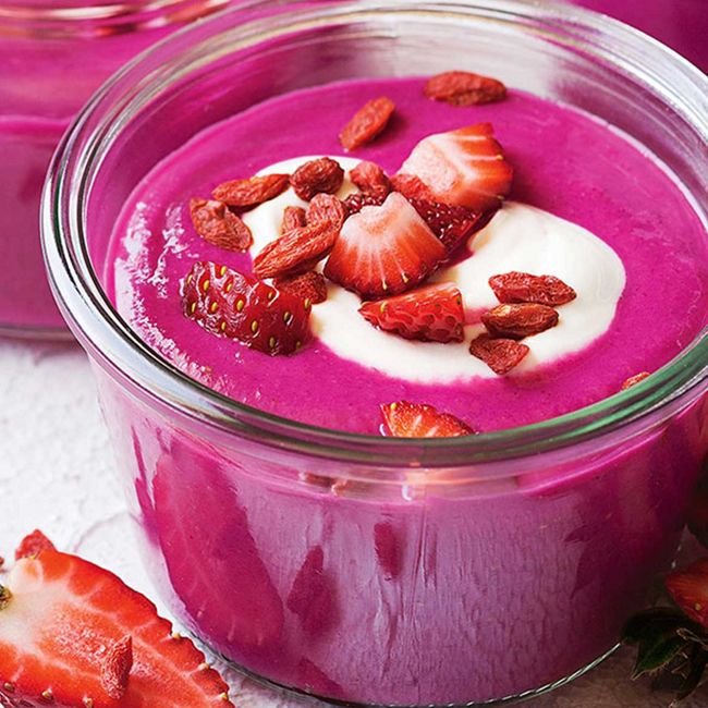 Beet & Berry Breakfast Jars