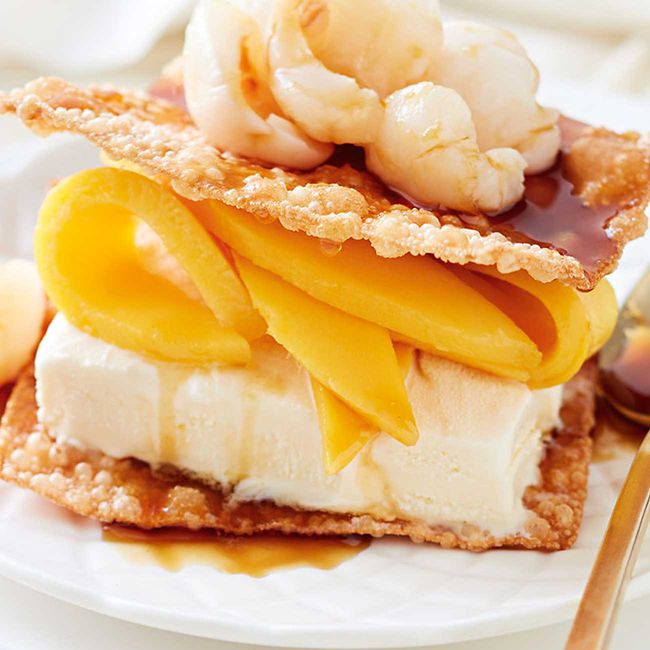 Ice-Cream Stack With Star Anise Syrup