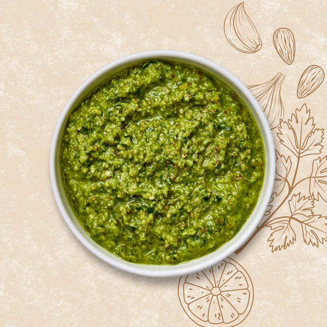 Rocket, Lemon & Almond Pesto