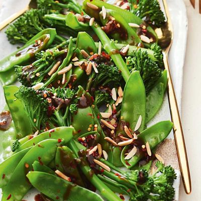 Steamed Greens With Rice Wine & Soy Sauce