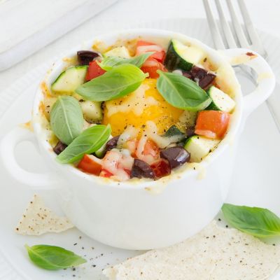 Baked Eggs, Italian Style