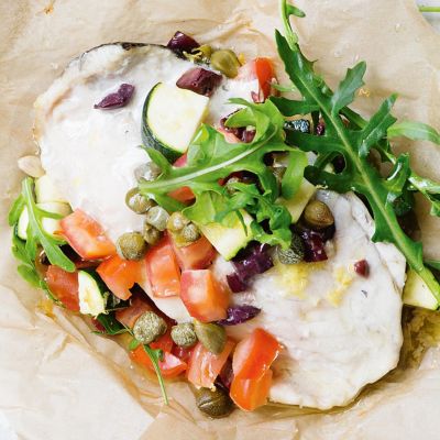 Barramundi Parcels With Capers