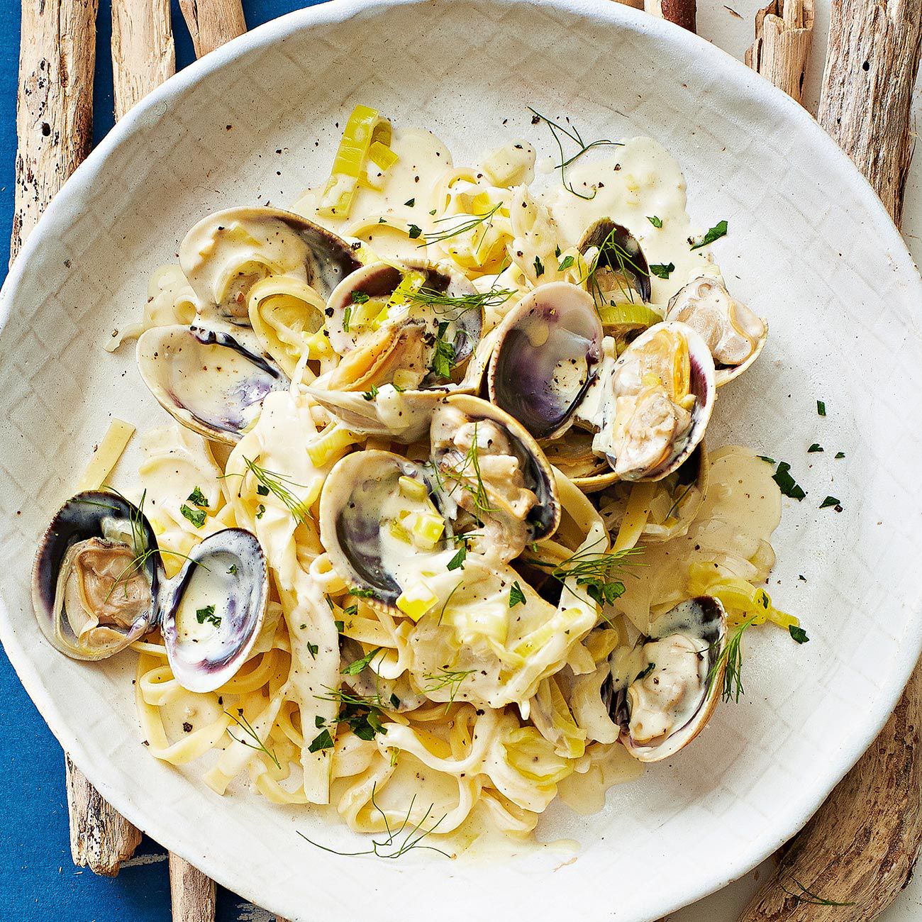 clam fennel and leek pasta