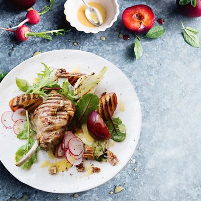 Grilled Plum Salad