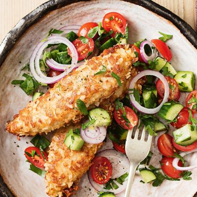 Haloumi Crumbed Chicken