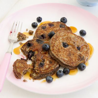Hazelnut And Blueberry Buckwheat Pancakes