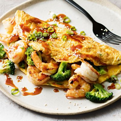 Prawn & Broccoli Omelettes