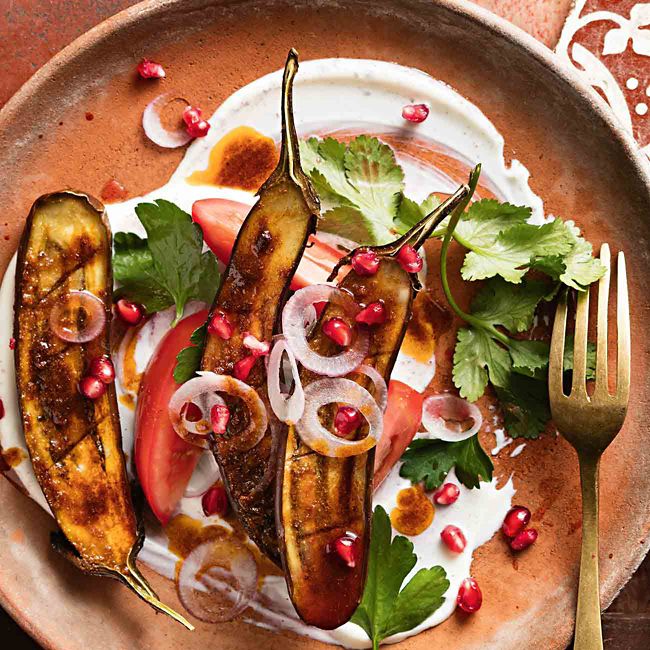 Smoky Eggplant Salad