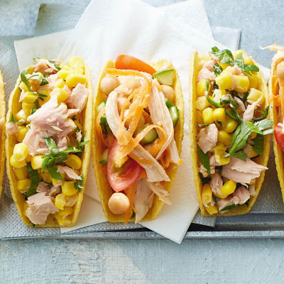 Tacos With Chicken & Chickpea Salad