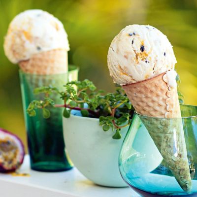 Passionfruit Cheesecake Ice-Cream