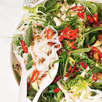 Rice Noodle Chicken, Chilli & Lime Salad