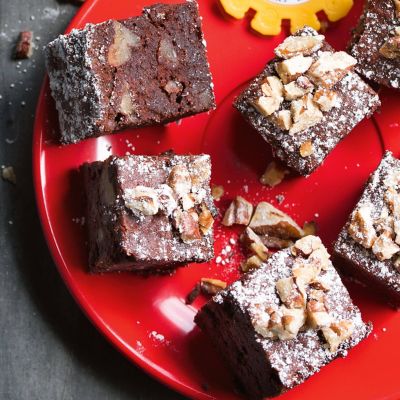 Ant Man Pecan Beet Brownies