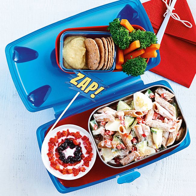 Creamy Pasta Salad + Snacks