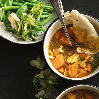 Indian Fish & Cauliflower Soup