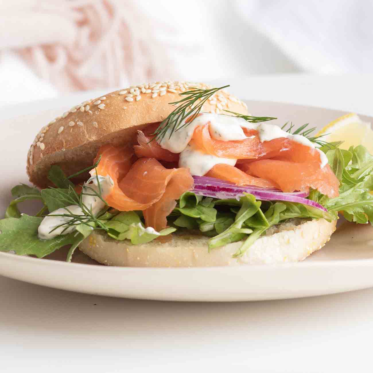 Smoked Salmon Bagels