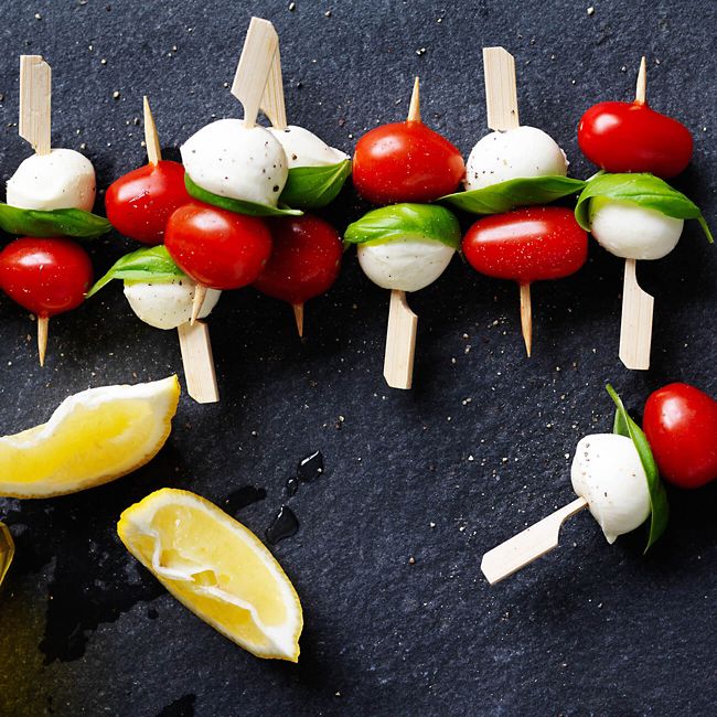 Sweet Solanato Caprese Skewers