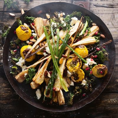 Roast Squash, Parsnip & Kale Salad