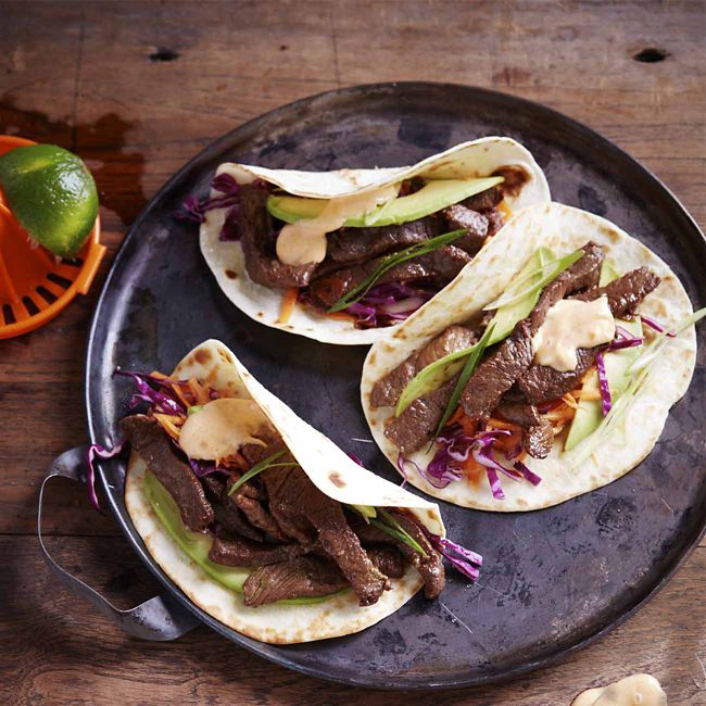 Asian Beef Tacos