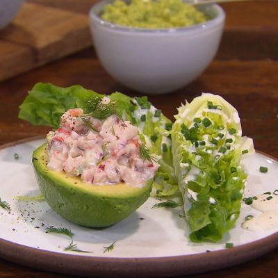 Avocado With Prawn Salad