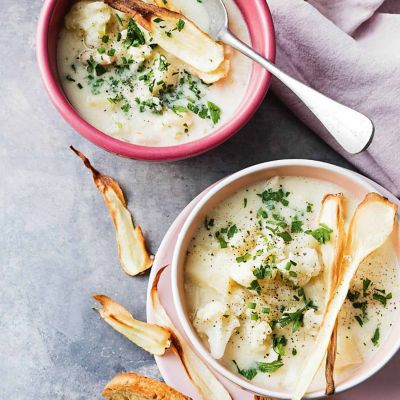 Parsnip & Cauliflower Soup