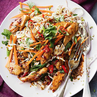 Sweet Chilli Chicken With Buckwheat Soba Noodle Salad