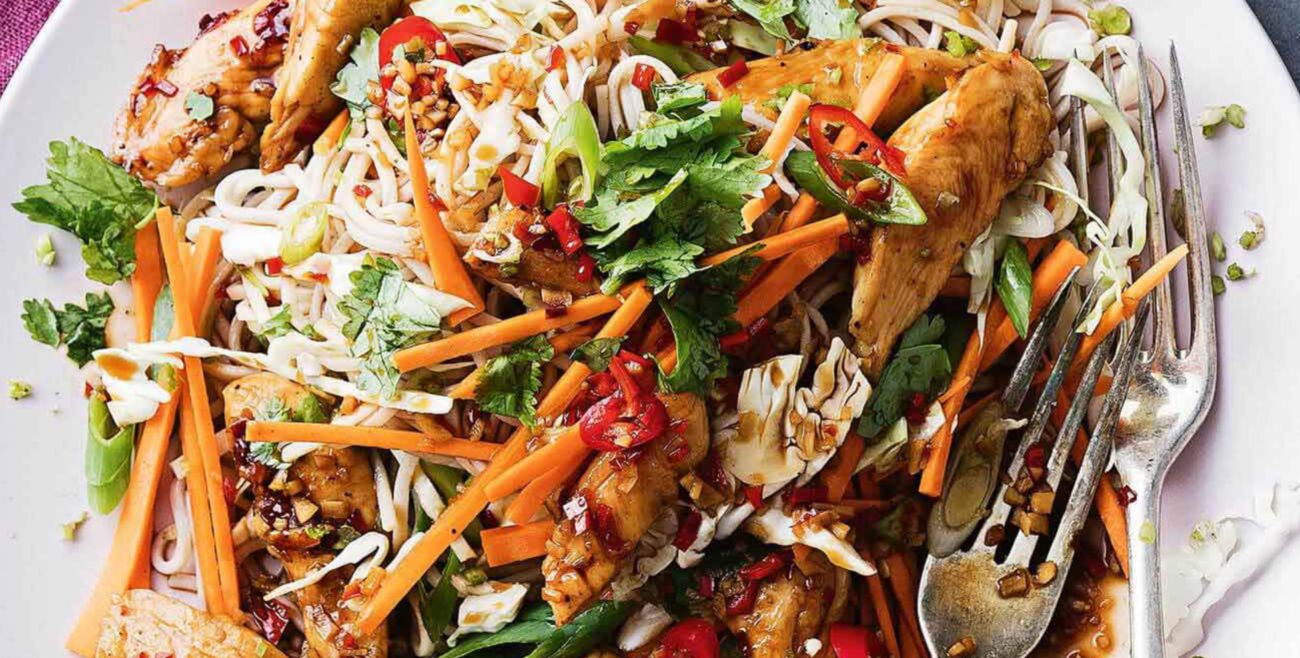 Sweet Chilli Chicken With Buckwheat Soba Noodle Salad Recipe Woolworths