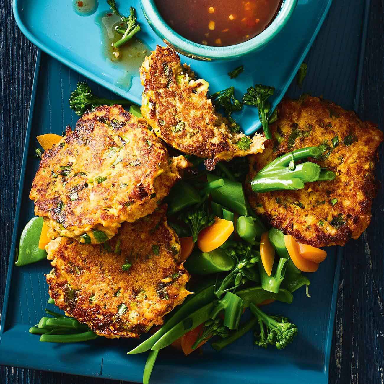 Tuna Fish Cakes With Warm Asian Salad Recipe Woolworths