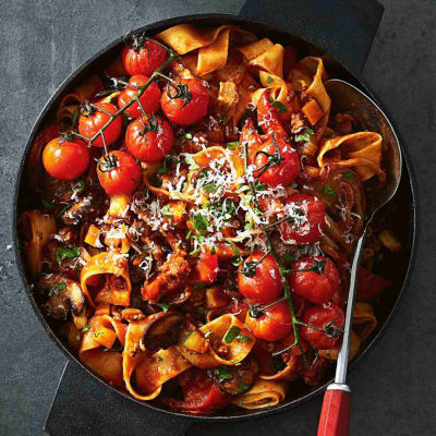 Ultimate Roast Tomato Ragu With Pappardelle