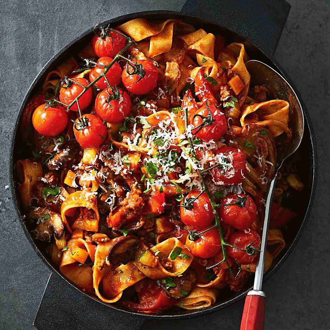 Ultimate Roast Tomato Ragu With Pappardelle