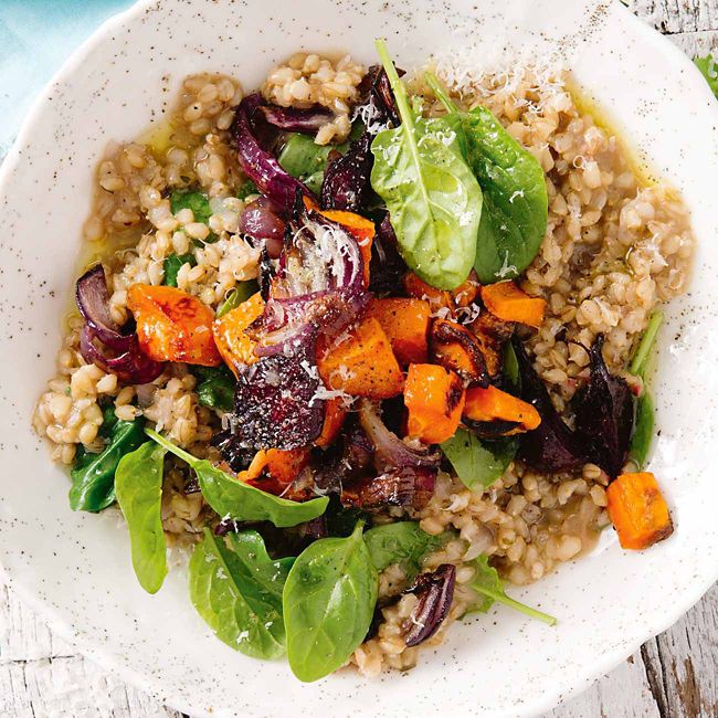 Barley Risotto With Roast Vegetables