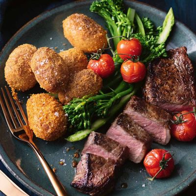 Crunchy Polenta Crusted Potatoes