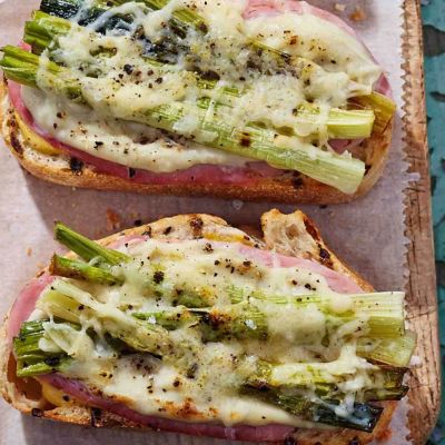 D'Orsogna Triple Smoked Ham, cheese and leek toastie