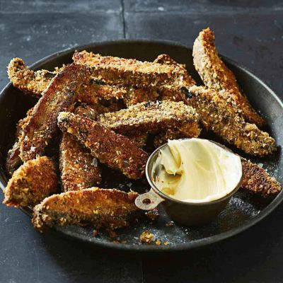 Portobello Mushrooms With Garlic Aioli