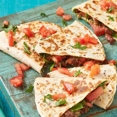 Ricotta, Spinach & Smashed Bean Quesadilla