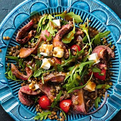 Beef, Lentil & Tomato Salad