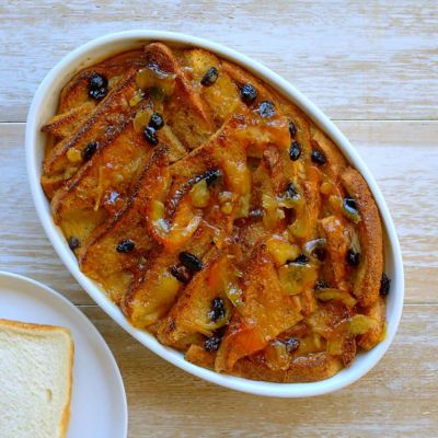 Bread & Butter Pudding with Marmalade