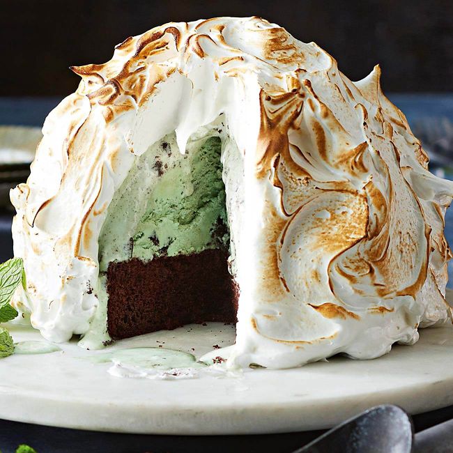 Choc-Mint Bombe Alaska